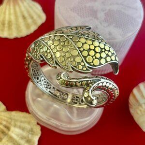 Art Deco John Hardy pre-own Bracelet in 18k yellow gold and sterling silver